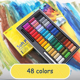 32/48 /64 Colors chalk Drawing Line Stick Toner Portable Smooth Hair Dye Soft Short Pastel Painting Chalk Set art supplies