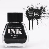 16-color Bottled Non-carbon Color Ink INK Pen Ink Ink 30ml Smooth and Non-blocking Nib School Supplies