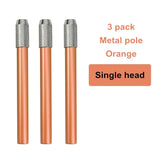 Single/double-end pencil extension set color lead charcoal sketch pencil extension rod metal/wood art student pencil extension
