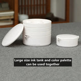 AOOKMIYA New Multi-layer Imitation Porcelain Palette Calligraphy Ink Plate Watercolor Painting Multi-layer Palette Art Supplies