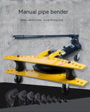 Hidráulica Máquina De Dobra De Tubulação Manual, Tubulação Galvanizada, Tubo De Ferro, Aço, Ferramenta De Dobra, 10T
