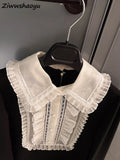 High Quality Summer Women Fashion Runway Designer Lantern Long Sleeve Black White Colorblock Lace Trim Loose Mini Dresses
