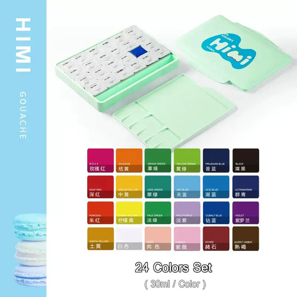 Non-toxic and safety himi miya gouache 56 gouache paint set for childr –  AOOKMIYA