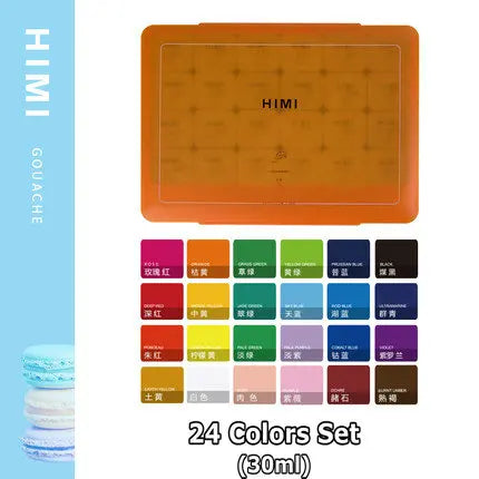 Himi Gouache Paint 56 Colors Miya Jelly Gouache Paint Set 18/24 Colors –  AOOKMIYA