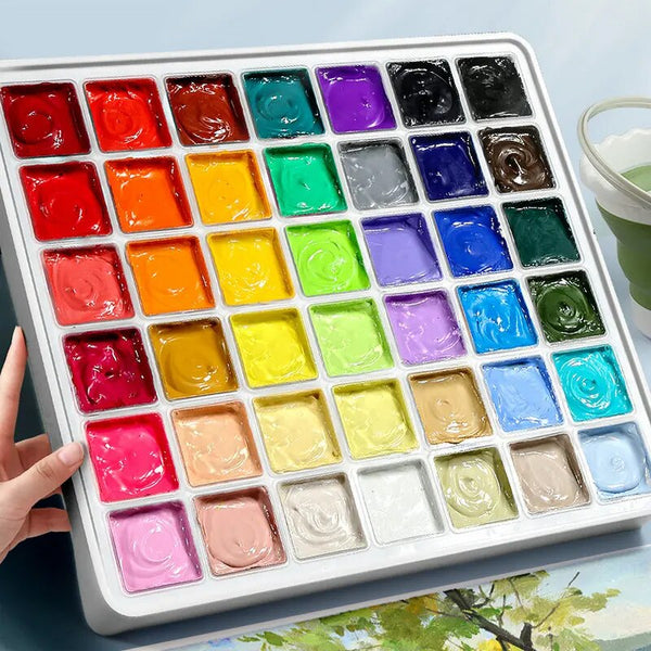 Himi Jelly Gouache Paint 56 Colors Gouache Paint Set Non-toxic Profess –  AOOKMIYA