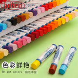 Holbein 12/24/36/48 Color Set Oil Painting Crayon Oily Pastel Stick for Children Soft Oil Rod Crayon Painting Pigment Set