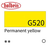 Holbein Artist Opaque Watercolor Paint 15ml Grade A/Red Yellow Green Series 503~564 Professional Gouache Paint