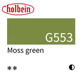 Holbein Artist Opaque Watercolor Paint 15ml Grade A/Red Yellow Green Series 503~564 Professional Gouache Paint