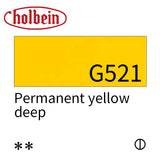 Holbein Artist Opaque Watercolor Paint 15ml Grade A/Red Yellow Green Series 503~564 Professional Gouache Paint