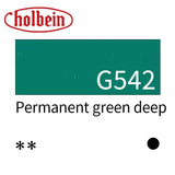 Holbein Artist Opaque Watercolor Paint 15ml Grade A/Red Yellow Green Series 503~564 Professional Gouache Paint