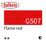 Holbein Artist Opaque Watercolor Paint 15ml Grade A/Red Yellow Green Series 503~564 Professional Gouache Paint