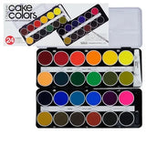 Holbein Artists Level 24/12 Color Senior Solid Watercolor Paints High Concentrations Pigment Portable Sketch Set