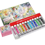 Holbein Co-branded Watercolor Paint 12 Colors 5ml Original Tube Set Illustration Transparent Painting Pigment Art Supplies