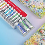 Holbein Co-branded Watercolor Paint 12 Colors 5ml Original Tube Set Illustration Transparent Painting Pigment Art Supplies