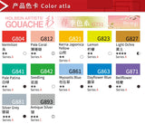 Holbein New Classical watercolor paint, four seasons spring and summer color 15ml Opaque watercolor artists gouache pigment