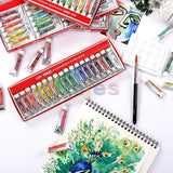 Holbein Professional Artist 108 Color Transparent Watercolor Paint Set 5ml Tube Sub-pack, Art Gouache Paint for Student Drawing