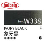 Holbein Series A Artist's Watercolor 15ml Tube, HWC Artist Transparent Watercolor, White, Black, Grey Series, Watercolor Paint