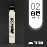 Holywhit-caneta de grafite impermeável, cabeça redonda, tinta a óleo, pode adicionar tinta, 12mm / 50ml