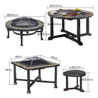 Household Garden Fire Pits Outdoor Hotel Barbecue Stove Set Villa Courtyard Heating Furnace Wrought Iron Balcony Winter Heaters