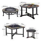 Household Garden Fire Pits Outdoor Hotel Barbecue Stove Set Villa Courtyard Heating Furnace Wrought Iron Balcony Winter Heaters