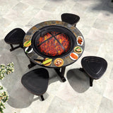 Household Garden Fire Pits Outdoor Hotel Barbecue Stove Set Villa Courtyard Heating Furnace Wrought Iron Balcony Winter Heaters