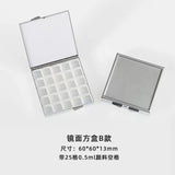 Ideaplus-Caixa Portátil Aquarela Pintura, Mini Caixa De Cor De Água, Pigmento Hidratante, Caixa De Metal, Pintura Esboço