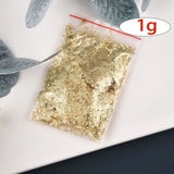 Imitation Gold Sliver Copper Foil Sequins Glitter Craft Leaf Flake Sheet Shiny Foil Paper For Gilding DIY Nail Art Decoration