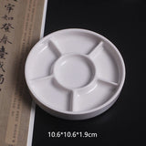AOOKMIYA AOOKMIYA  Imitation ceramic palette Ceramic Artist Paint Palette Tray for High Quality Acrylic Gouache Watercolor Paint Palette