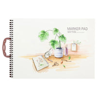 Impermeable Coloring Book 8K Drawing Book Not Self-dyeing Watercolor Sketchbook For Marker Pens