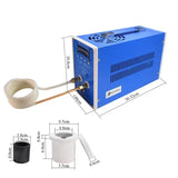 Induction Heating Machine 6kw 110V/220V Copper Melting Machine High Frequency Heating Machine Induction Heater Melting Furnace
