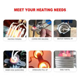 Induction Heating Machine 6kw 110V/220V Copper Melting Machine High Frequency Heating Machine Induction Heater Melting Furnace