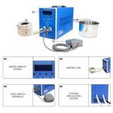 Induction Heating Machine 6kw 110V/220V Copper Melting Machine High Frequency Heating Machine Induction Heater Melting Furnace