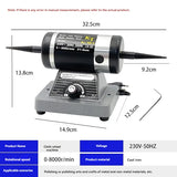 Jóias Polimento Máquina Com Coletor De Poeira, Multi-Uso, Polimento, Motor De Moagem, Moedor De Bancada, Polidor