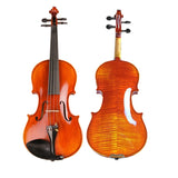 JLM High-grade Professional Violin 20 Years Old Naturally Dried Stripes Maple Hand-craft Violino 4/4 3/4  fiddle case bow rosin