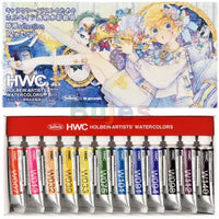 Japan Imported Holbein Time Rain Selection Joint Set 12-Color Spunlace Ah 5ml Tubular Limited Transparent Water Color,rich Color
