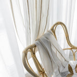 Japanese type contracted stripe linen stripe sheer curtains living room curtain tulle shade kitchen bedroom sitting room curtain
