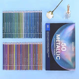 KALOUR Colored Pencil 50/180/300 Pcs Set Sketch Color Pencil Set Graffiti Oil Color Lead Gift Box Art Coloring Painting Set