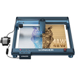 LONGER B1 40W Laser Engraver Auto Air-assist Wifi Control 450x440mm Quick Focus With Flame Detection Displacement Protection