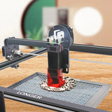 LONGER RAY5 10W LASER ENGRAVING MACHINE Quick Focus Wifi Control with 500mm(19.69inch) Honeycomb Panel and Rotary Roller