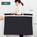 Large A1/A2/A3 Document Bag Portable Waterproof Document Organizer Bag For Folder A3 A2 A1 Drawing Paper Organizer