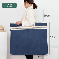 Large A1/A2/A3 Document Bag Portable Waterproof Document Organizer Bag For Folder A3 A2 A1 Drawing Paper Organizer