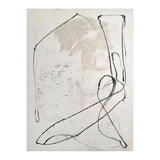 Large Size Handmade Oil Painting On Canvas Minimalism Black white lines Abstract Sofa Background Wall Art Home Hecoration Mural