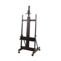AOOKMIYA Large Wooden Easel Caballete De Pintura Artist Oil Painting Wood Easel Stand for Painting Advertising Display Stand Art Supplies