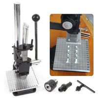 Leather Craft Imprinting Machine DIY Manual  Embossing Press Cut Leathe Hole Puncher Punching Bronzing Tool Cutting Stitching