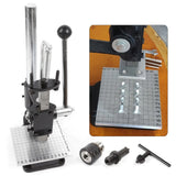 Leather Craft Imprinting Machine DIY Manual  Embossing Press Cut Leathe Hole Puncher Punching Bronzing Tool Cutting Stitching