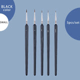 Linha caneta gancho extra-fina para pintura a óleo, pincel pintado à mão, guache, acrílico, cabelo macio, escova 00000