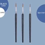 Linha caneta gancho extra-fina para pintura a óleo, pincel pintado à mão, guache, acrílico, cabelo macio, escova 00000