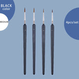 Linha caneta gancho extra-fina para pintura a óleo, pincel pintado à mão, guache, acrílico, cabelo macio, escova 00000