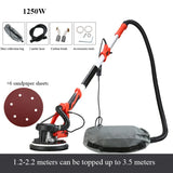 Livre de poeira Pólo Longo Máquina De Moagem De Parede, velocidade ajustável, Putty Lixadeira, moedor De Parede Elétrica, Drywall Sander