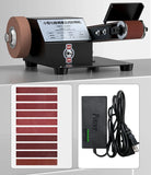 Lixadeira elétrica Mini cinto, lixar, polir, retificadora, cinto abrasivo para madeira, faca de metal, couro